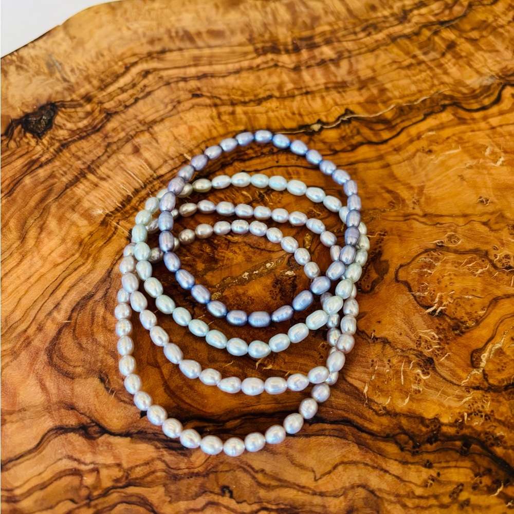 Cultured Pearl Stackable Bracelet Set - image 6